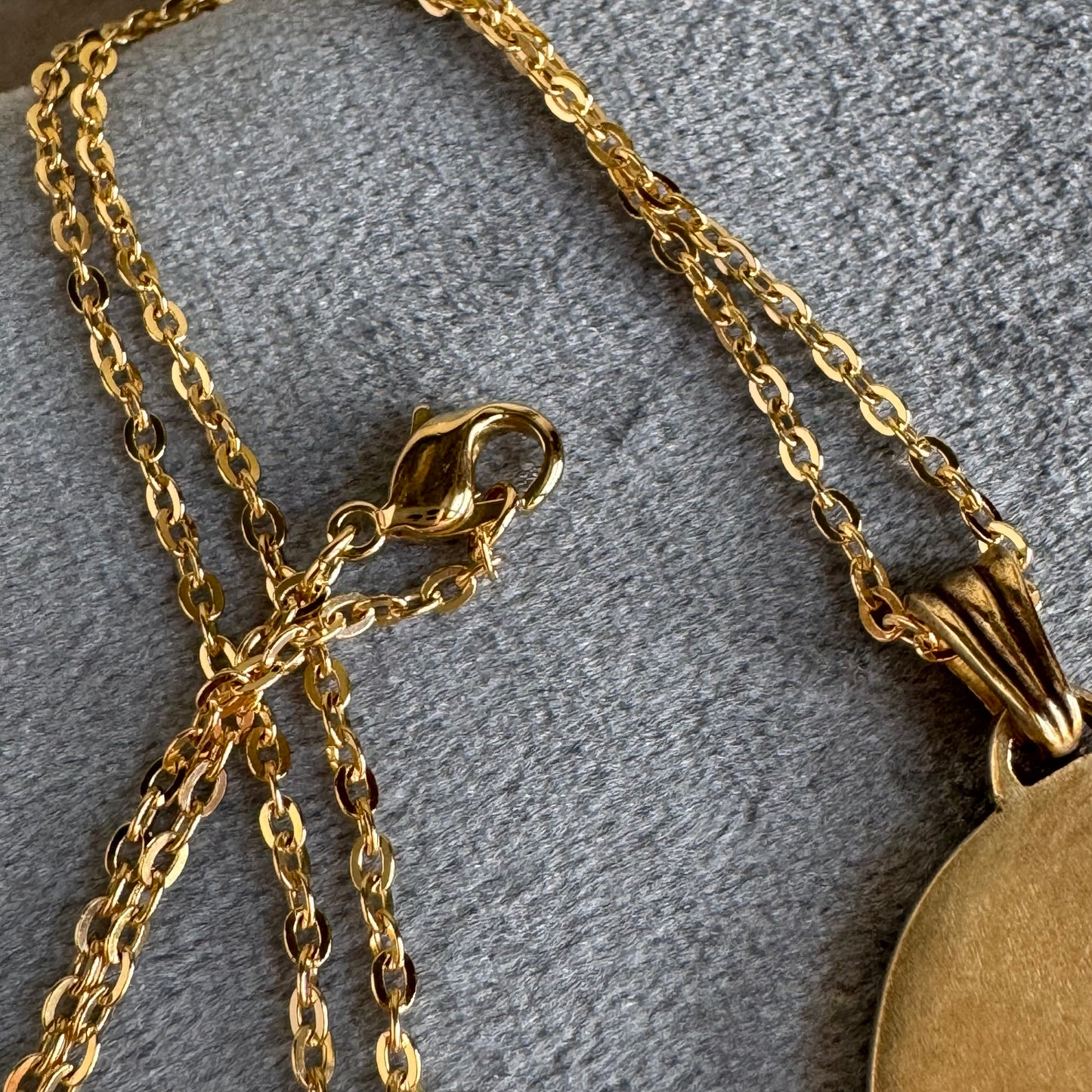 Thistle handmade botanical brass necklace